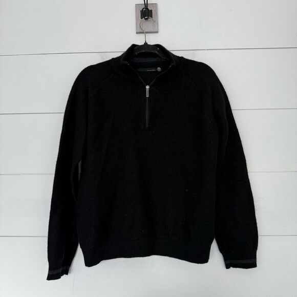 Smartwool Men’s Extra Large Black Merino Wool 1/4 Zip Pullover - Picture 1 of 5